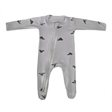 Load image into Gallery viewer, 2 Way Zip Romper - Black Triangles