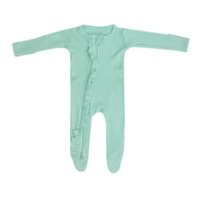 Load image into Gallery viewer, Ruffle 2 Way Zip Romper - Waffle Mint