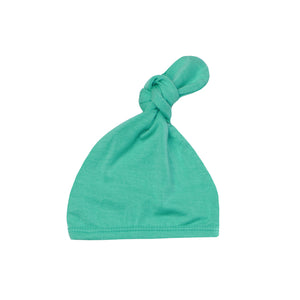 Top Knot Hat - Spring Green