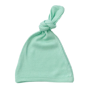 Top Knot Hat - Waffle Mint