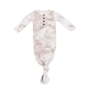 Knotted Baby Gown - Champagne Marble