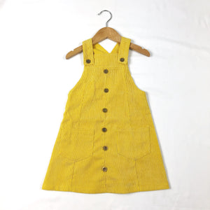 Yellow Corduroy Dress