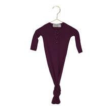 Load image into Gallery viewer, Knotted Baby Gown - Plum