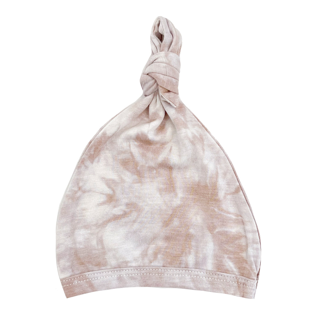 Top Knot Hat - Champagne Marble