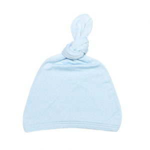 Top Knot Hat - Baby Blue