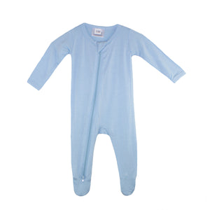 2 Way Zip Romper - Baby Blue