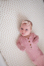 Load image into Gallery viewer, Knotted Baby Gown - Dotted Roseberry