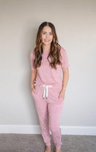 Load image into Gallery viewer, Dotted Roseberry - Women&#39;s Short Sleeve Lounge Set