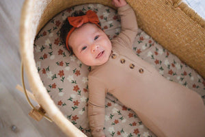 Knotted Baby Gown - Sand