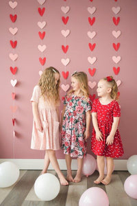Pink Hearts Twirl Dress