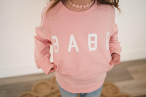 Babe Sweatshirt - Pink
