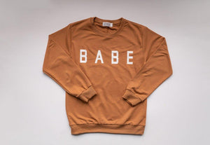 Babe Sweatshirt - Cognac