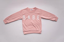Load image into Gallery viewer, Babe Sweatshirt - Pink