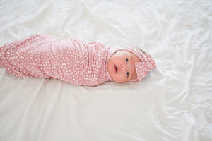 Snuggle Swaddle - Dotted Roseberry