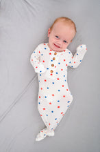 Load image into Gallery viewer, Knotted Baby Gown - Star Spangled