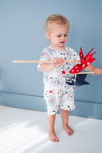 Load image into Gallery viewer, Riley Romper - Fireworks
