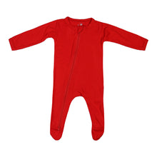 Load image into Gallery viewer, 2 Way Zip Romper - Ribbed Red