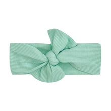 Load image into Gallery viewer, Bow Headband - Waffle Mint