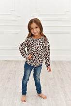 Load image into Gallery viewer, Long Sleeve Double Ruffle - Leopard