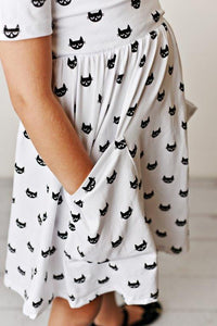 Cool Cat Twirl Dress
