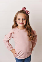 Load image into Gallery viewer, Long Sleeve Double Ruffle - Dusty Rose