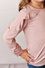 Load image into Gallery viewer, Long Sleeve Double Ruffle - Dusty Rose
