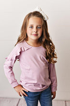 Load image into Gallery viewer, Long Sleeve Double Ruffle - Lilac