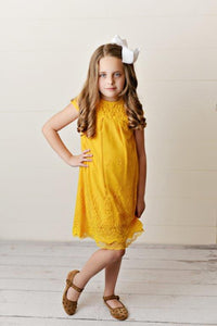 Lace Dress - Yellow