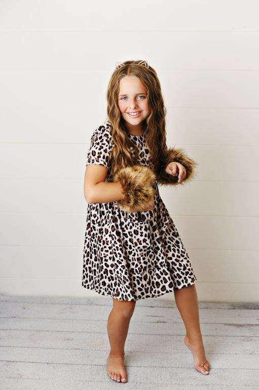Leopard Twirl Dress For Girls & Toddlers Leopard Twirl Dress For Girls & Toddlers