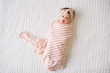 Load image into Gallery viewer, Snuggle Swaddle - Cream &amp; Pink Stripes