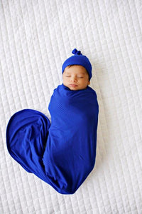 Snuggle Swaddle - Ribbed Royal Blue