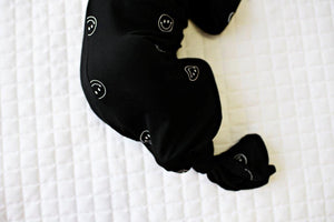 Knotted Baby Gown - Smiley Face
