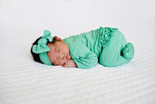 Load image into Gallery viewer, Ruffle 2 Way Zip Romper - Spring Green