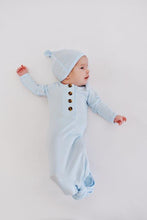Load image into Gallery viewer, Knotted Baby Gown - Baby Blue