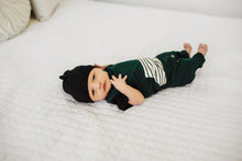 Load image into Gallery viewer, Emerson Essential Romper - Dark Teal w/ Stripes