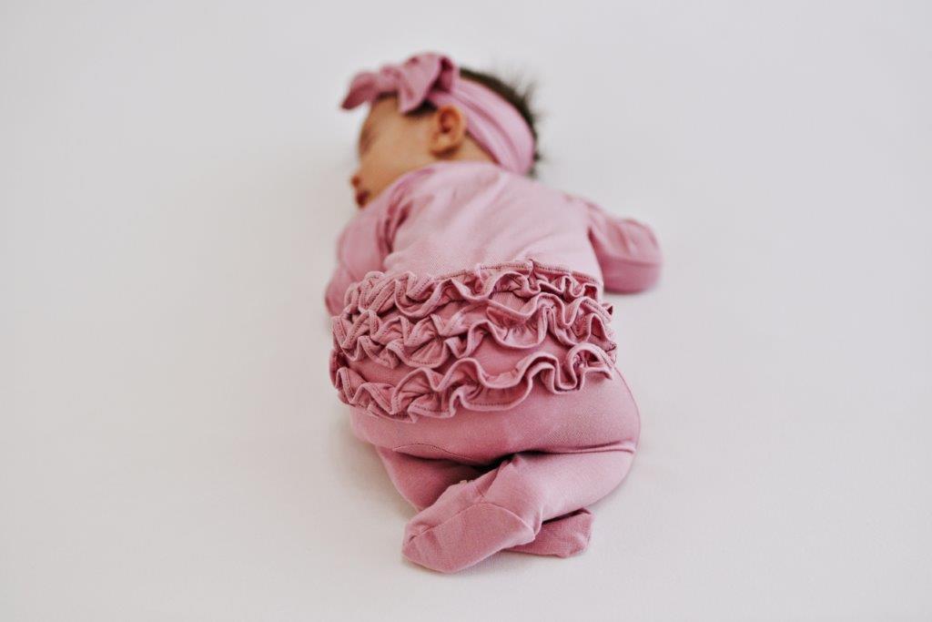 Ruffle 2 Way Zip Romper - Roseberry – Presley Couture