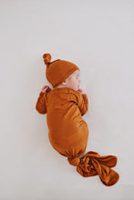 Load image into Gallery viewer, Knotted Baby Gown - Cognac