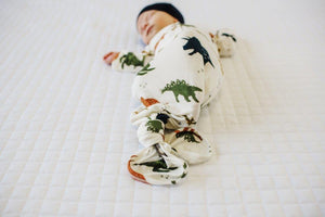 Knotted Baby Gown - Dino