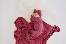 Load image into Gallery viewer, Snuggle Swaddle - Ribbed Mauve