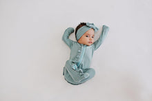 Load image into Gallery viewer, Ruffle 2 Way Zip Romper - Turquoise