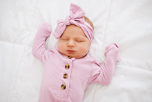 Load image into Gallery viewer, Knotted Baby Gown - Roseberry