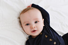Load image into Gallery viewer, Knotted Baby Gown - Dark Navy
