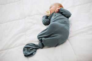 Knotted Baby Gown - Jade