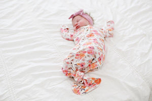 Knotted Baby Gown - Flower