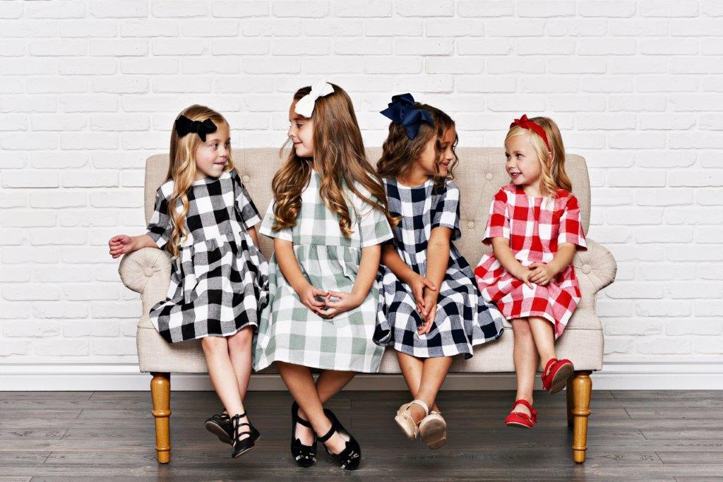 Girls' Red & Black Gingham Dress | Presley Couture 4/5T Girls' Red & Black Gingham Dress | Presley Couture 4/5T