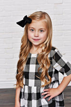 Load image into Gallery viewer, Black Gingham Dress