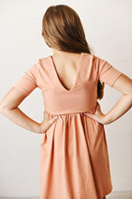 Load image into Gallery viewer, Golden Apricot Twirl Dress