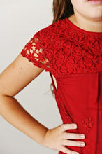 Load image into Gallery viewer, Lace Dress - Ruby Red
