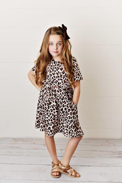 Leopard Twirl Dress For Girls & Toddlers Leopard Twirl Dress For Girls & Toddlers