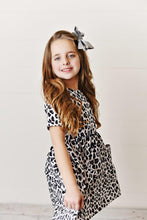 Load image into Gallery viewer, Snow Leopard Twirl Dress